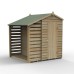 4Life Overlap Pressure Treated 4 x 6 Apex Shed With Lean To