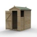 4Life Overlap Pressure Treated 4 x 6 Apex Shed