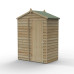 4Life Overlap Pressure Treated 5 x 3 Apex Shed - No Window