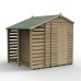 4Life Overlap Pressure Treated 5 x 7 Apex Shed With Lean To