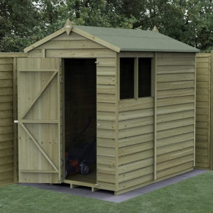 4Life Overlap Pressure Treated 5 x 7 Apex Shed