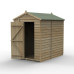 4Life Overlap Pressure Treated 5 x 7 Apex Shed - No Window