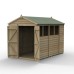 4Life Overlap Pressure Treated 6 x 10 Apex Double Door Shed