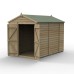 4Life Overlap Pressure Treated 6 x 10 Apex Double Door Shed - No Window