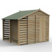 4Life Overlap Pressure Treated 6 x 8 Apex Shed With Lean To
