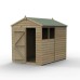 4Life Overlap Pressure Treated 6 x 8 Apex Shed