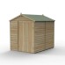 4Life Overlap Pressure Treated 6 x 8 Apex Double Door Shed - No Window