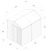 4Life Overlap Pressure Treated 6 x 8 Apex Double Door Shed - No Window