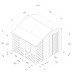 4Life Overlap Pressure Treated 8 x 6 Apex Shed With Lean To - No Window