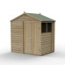4Life Overlap Pressure Treated 7 x 5 Apex Double Door Shed