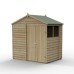 4Life Overlap Pressure Treated 7 x 5 Apex Double Door Shed