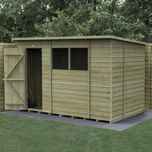 4Life Overlap Pressure Treated 10 x 6 Pent Shed