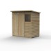 4Life Overlap Pressure Treated 6 x 4 Double Door Pent Shed
