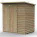 4Life Overlap Pressure Treated 6 x 4 Double Door Pent Shed - No Window