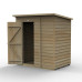 4Life Overlap Pressure Treated 6 x 4 Pent Shed - No Window