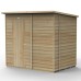 4Life Overlap Pressure Treated 7 x 5 Pent Shed - No Window