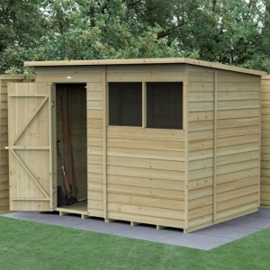 4Life Overlap Pressure Treated 8 x 6 Pent Shed