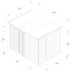 4Life Overlap Pressure Treated 8 x 6 Double Door Pent Shed - No Window