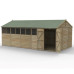 4Life Overlap Pressure Treated 20 x 10 Reverse Apex Double Door Shed