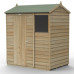4Life Overlap Pressure Treated 6 x 4 Reverse Apex Shed