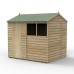 4Life Overlap Pressure Treated 8 x 6 Reverse Apex Shed