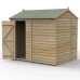 4Life Overlap Pressure Treated 8 x 6 Reverse Apex Shed - No Window