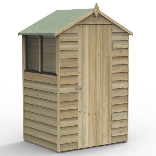 Overlap Pressure Treated 4 x 3 Apex Shed