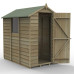Overlap Pressure Treated 4 x 6 Apex Shed