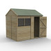 Overlap Pressure Treated 8 x 6 Reverse Apex Shed