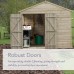 Beckwood Shiplap Pressure Treated 6 x 4 Double Door Apex Shed