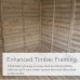 Beckwood Shiplap Pressure Treated 6 x 4 Double Door Apex Shed