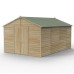 Beckwood Shiplap Pressure Treated 10 x 15 Double Door Apex Shed (No Windows)