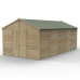 Beckwood Shiplap Pressure Treated 10 x 20 Double Door Apex Shed (No Windows)