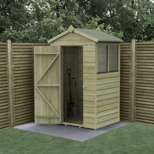 Beckwood Shiplap Pressure Treated 4 x 3 Apex Shed (Two Windows)