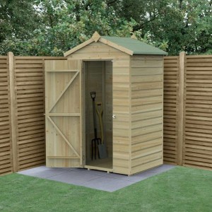 Beckwood Shiplap Pressure Treated 4 x 3 Apex Shed (No Windows)