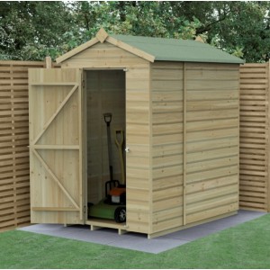 Beckwood Shiplap Pressure Treated 4 x 6 Apex Shed (No Windows)