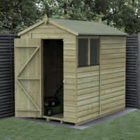 Beckwood Shiplap Pressure Treated 5 x 7 Apex Shed (Two Windows)