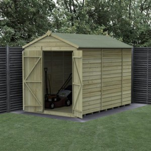 Beckwood Shiplap Pressure Treated 6 x 10 Double Door Apex Shed (No Windows)