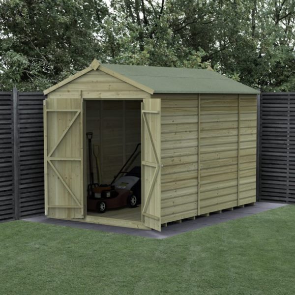 Beckwood Shiplap Pressure Treated 6 x 10 Double Door Apex Shed (No Windows)