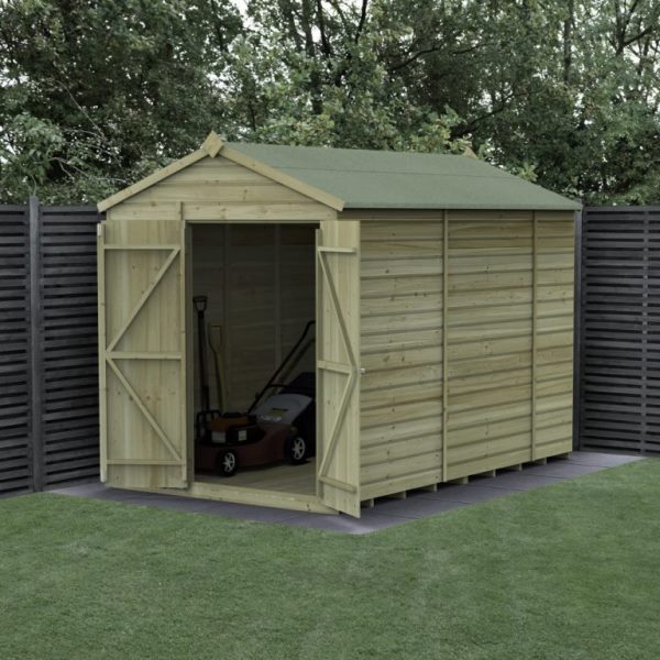 Beckwood Shiplap Pressure Treated 6 x 10 Double Door Apex Shed