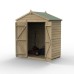 Beckwood Shiplap Pressure Treated 6 x 4 Double Door Apex Shed
