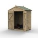 Beckwood Shiplap Pressure Treated 6 x 4 Double Door Apex Shed (No Windows)