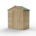 Beckwood Shiplap Pressure Treated 6 x 4 Double Door Apex Shed