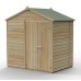 Beckwood Shiplap Pressure Treated 7 x 5 Double Door Apex Shed (No Windows)