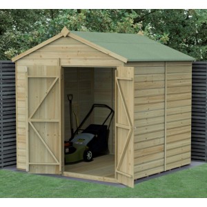 Beckwood Shiplap Pressure Treated 7 x 7 Double Door Apex Shed