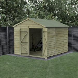 Beckwood Shiplap Pressure Treated 8 x 10 Double Door Apex Shed