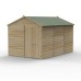 Beckwood Shiplap Pressure Treated 8 x 12 Double Door Apex Shed (No Windows)