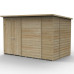 Beckwood Shiplap Pressure Treated 10 x 6 Double Door Pent Shed (No Windows)