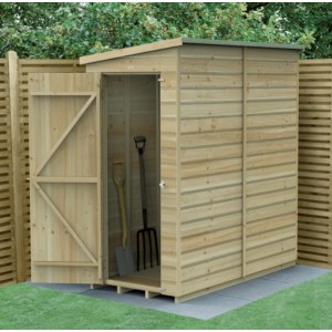 Beckwood Shiplap Pressure Treated 3 x 6 Pent Shed (No Windows)