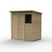 Beckwood Shiplap Pressure Treated 6 x 4 Double Door Pent Shed (One Window)